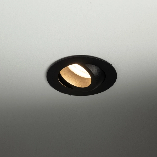 Oczko sufitowe lampa Aura 10571 okrągła regulowana czarny