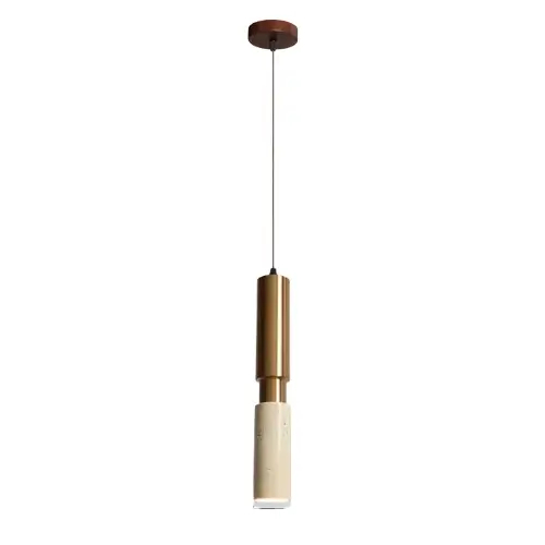 Minimalistyczna zwisająca lampa Travertino CGTRAVER35 kamienna złoty