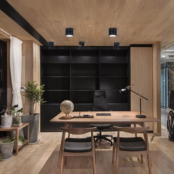 Natynkowa lampa sufitowa ABIGALI-MBD-B-18-120WW LED 18W 3000K czarna