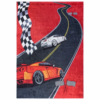 Dziecięcy dywan Formuła 323019 auta samochody czarne czerwone