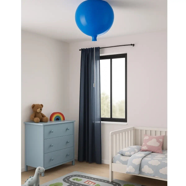 Dekoracyjna lampa Baloon LWBAL-N do pokoju dziecięcego niebieska