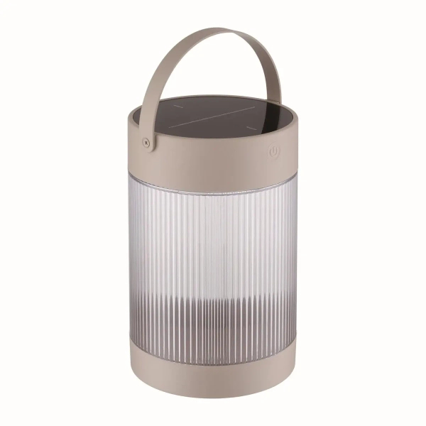 Stołowa lampka zewnętrzna  Coupar 2518215009 IP44 tuba solarna beżowy