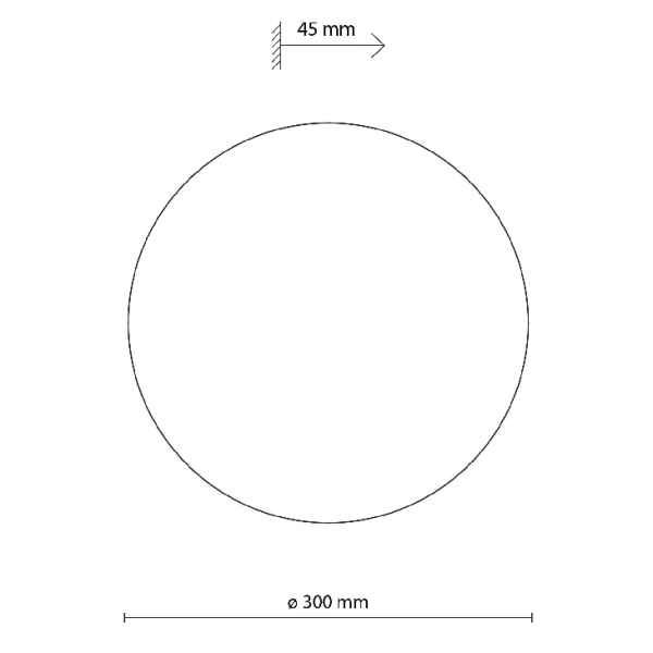 Nowoczesna ścienna lampa Luna Sabia 10624 okrągła koło beżowy