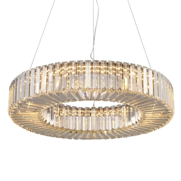 Żyrandol glamour CRISTAL ST-10625P-60 złota transparentna szklana LED 60W 3000K do salonu