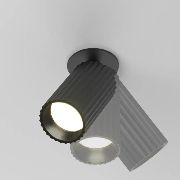 Wpuszczana regulowana oprawa sufitowa Calipso C110CL-01-GU10-B czarna