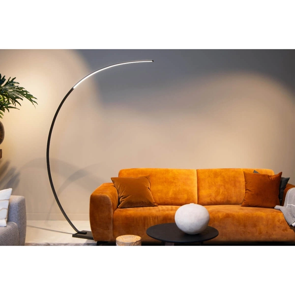 Łukowa lampa podłogowa Curve 44700/11/30 LED 15W 2850K czarna