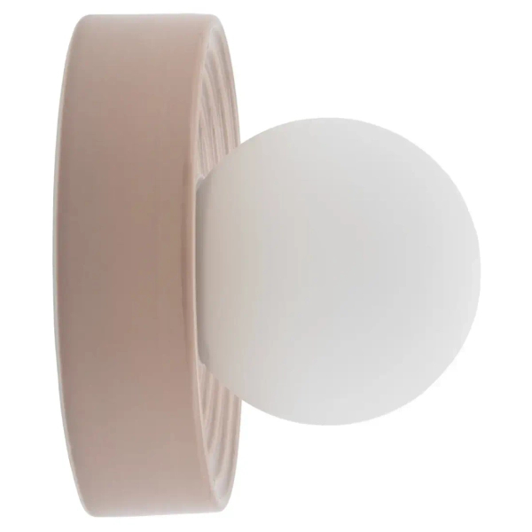 Ceramiczna naścienna lampa CLAY 11748 szklana kulista biała szara