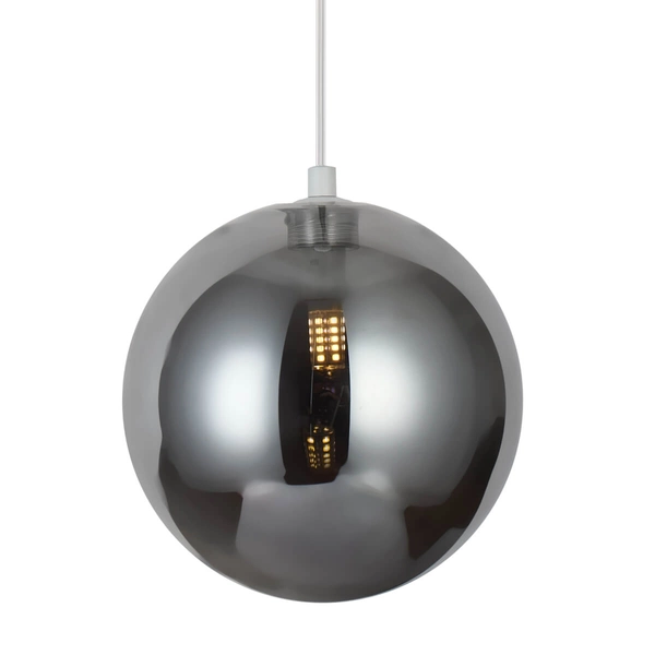 Kulista lampa zwisowa BUBBLES AZ5953+AZ5959 szklana biała przydymiona