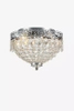 Sufitowa lampa sypialniana Joline kryształowy plafon chrom