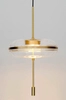 Lampa wisząca Chaplin MD12001-1-360 szklana LED 7,5W mosiądz