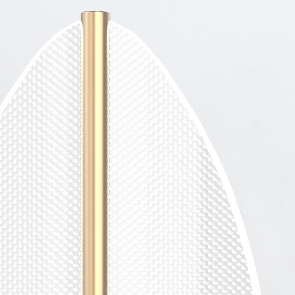 Ścienna lampa art. deco Floriana QN-FLORIANA-1W-NBR 9W 2918K mosiądz