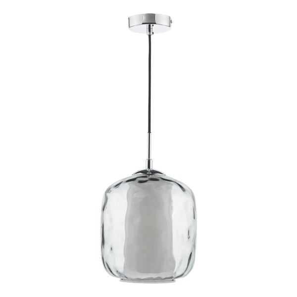 Wisząca szklana lampa Majella MAJ0150 do jadalni przydymiony chrom