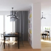 Designerska lampa wisząca Sticks ST-1001-10 black Step salonowa czarna