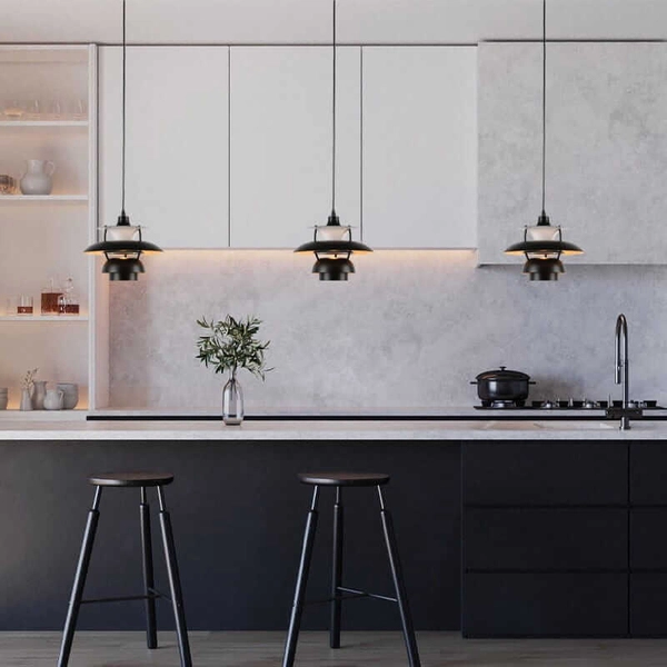 Lampa zwisająca do kuchni Retro ABR-APPLE-B Abruzzo zwis czarna