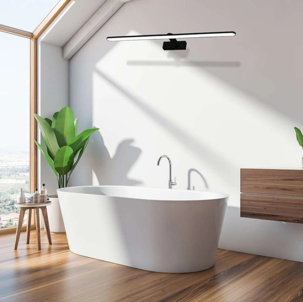 Łazienkowa LAMPA ścienna SPLASH ML5725 Milagro metalowa OPRAWA kinkiet LED 21W 4000K nad lustro IP44 czarny