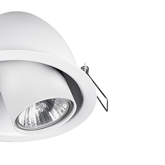 Lampa do zabudowy Dot 9378 oczko regulowane wpuszczane białe
