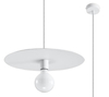 LAMPA wisząca SL.0852 metalowa OPRAWA loftowy ZWIS dysk biały