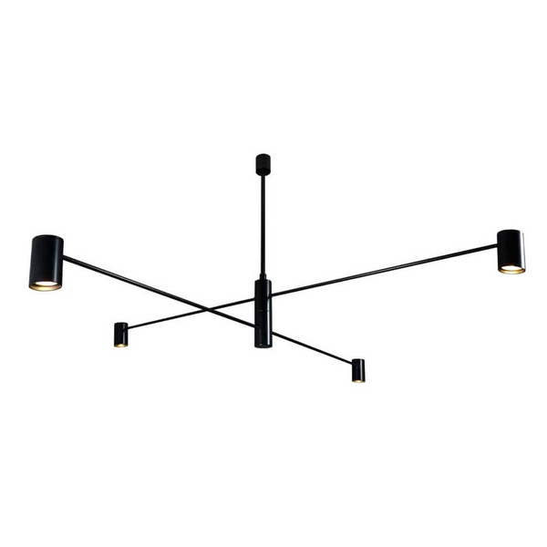 LAMPA sufitowa DAKATA 5636 Shilo metalowa OPRAWA tuby czarne