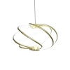 Modernistyczna lampa wisząca Kandor LP-1425/1P GD LED 45W spirala złota