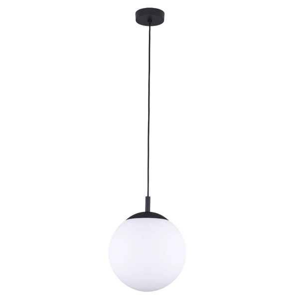 Lampa wisząca nad wyspę Esme 5670 bubble zwis ball biała czarna