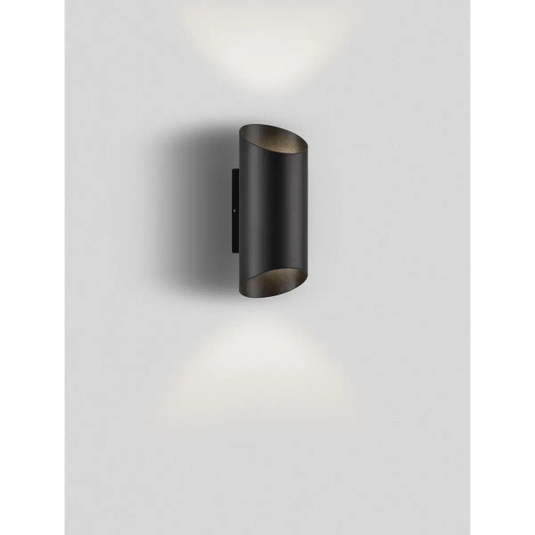 Lampa ścienna góra-dół BRISENO LE75205 LED LED 9W 3000K tuba IP54 czarna