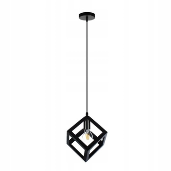 Pojedyncza lampa wisząca Loft 505 Domeno LED metalowa czarna