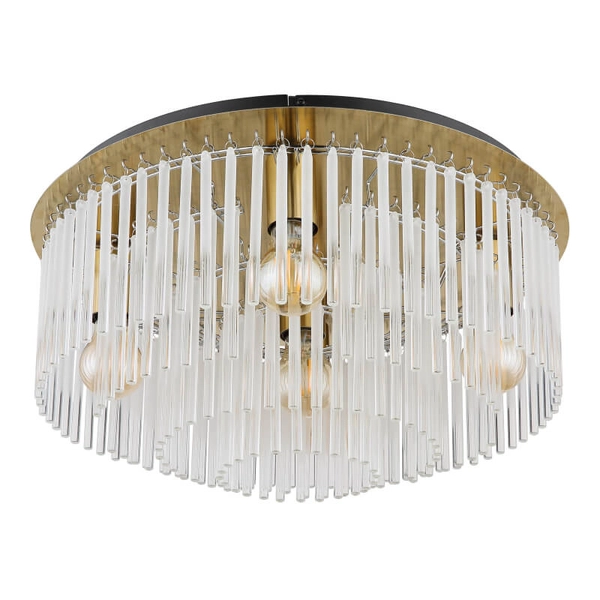 Sufitowa lampa glamour GORLEY 15698D1M szklana złota