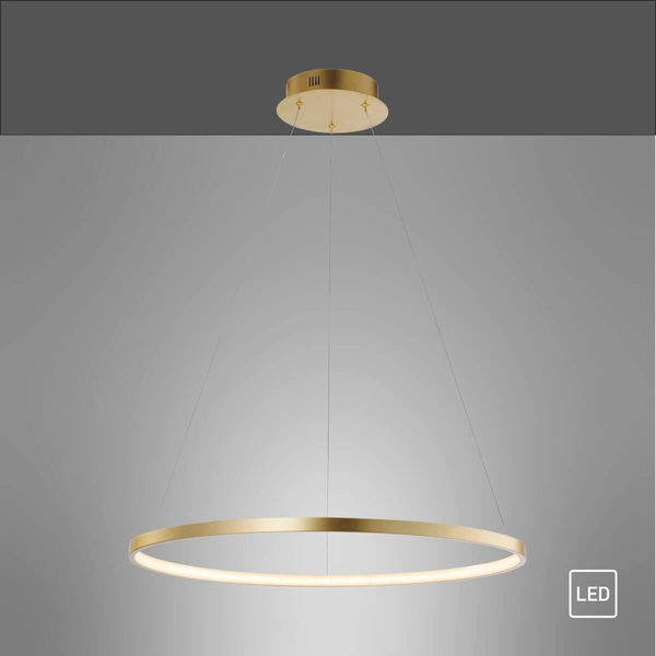 Lampa zwieszana Circle 11524-12 Just Light LED 33W 3000K ring złoty