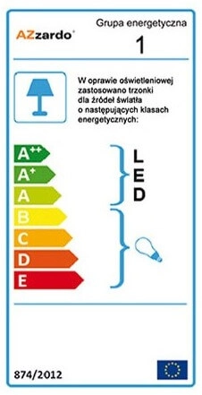 Dekoracyjna lampa ścienna Glamour AZ1587 Azzardo kryształy czarna