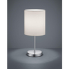 Stojąca lampa stołowa Jerry R50491001 do salonu srebrna biała