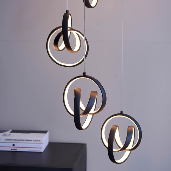 Wisząca lampa Cosma 97625 LED 13,62W 3000K czarny biały