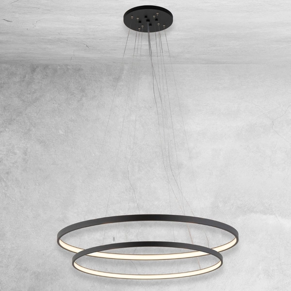 Lampa wisząca ring Agari Multi 5432 Shilo LED 127W 3000K koła czarne