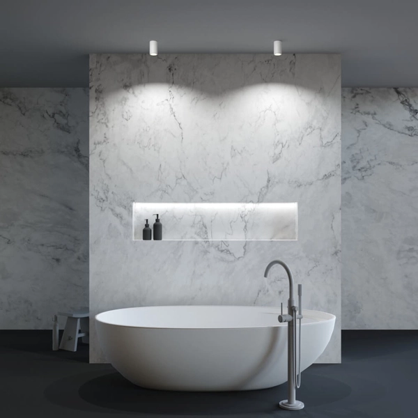 Nasufitowa lampa Zoom C029CL-01-S-W Maytoni łazienkowa IP65 biała