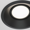 Sufitowe oczko podtynkowe Dot DL028-2-01B metalowe czarne