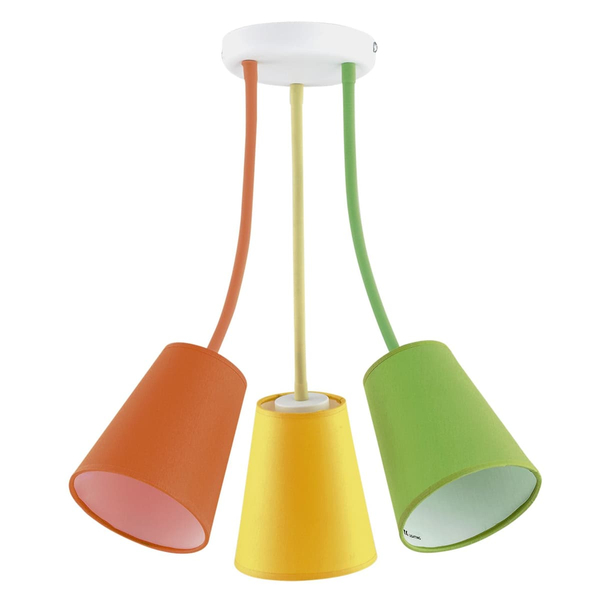 Lampa dziecięca sufitowa Wire 2106 TK Lighting z tkaniny kolorowa