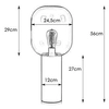 Stołowa LAMPKA loftowa BROOKLYN 107479 Markslojd szklana LAMPA okrągła na biurko industrialna stojąca czarna przydymiona