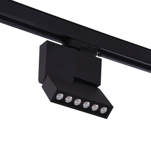 Ruchoma lampa Leon AZ3491 LED 12W 3000K czarna do 3-fazwego szynoprzewodu