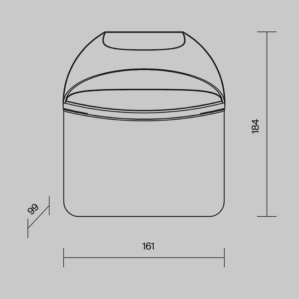 Podłużna lampa zewnętrzna słupek Glide O437FL-01GF1 wtykowy grafitowy