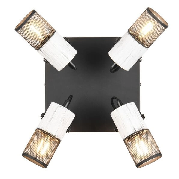 Wielopunktowa lampa sufitowa Tosh 804300434 czarna biała