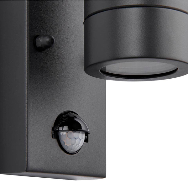 Tarasowa lampa ścienna Palin PIR 75099 tuba metalowa IP44 antracyt