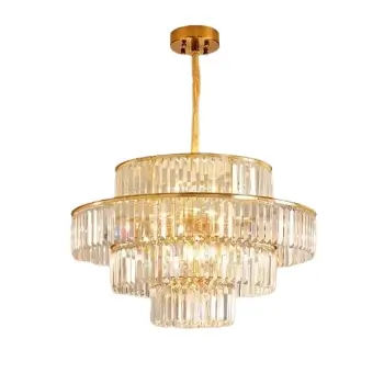 Pałacowy wiszący żyrandol Palazzo CGPALA60 kryształowy złoty