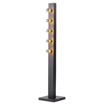 Stojąca lampa podłogowa Phoenix MZ5021 Milagro belka czarny złoty