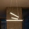 Lampa wisząca nowoczesna sticks nad stół PALOS LED 29W 3000K AZ6777 metalowa czarna