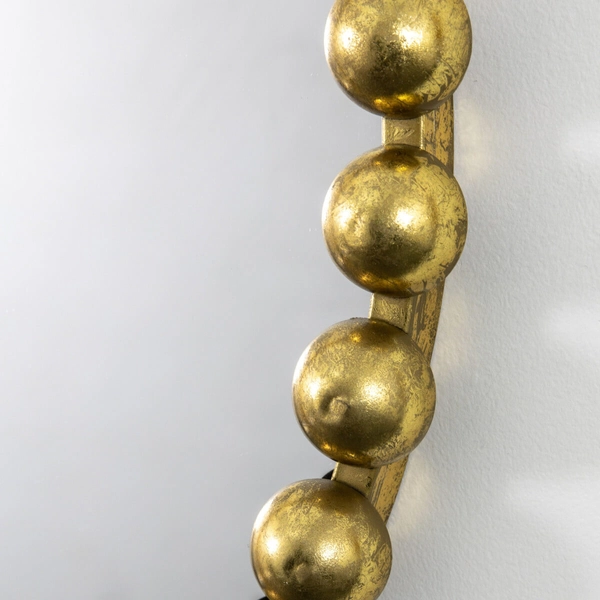 Okrągłe lustro z koralikami Ceretti 5059413703522 złoty