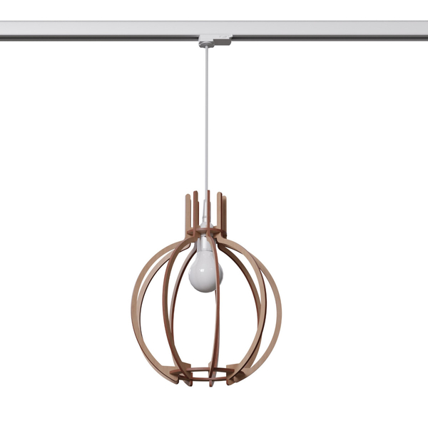 Zwieszana lampa ekologiczna trzyfazowa ARANCIA MYL.00203 z żarówką brązowy