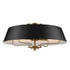 Wisząca lampa nad stół Luella KL-LUELLA-4P-BKB Kichler metalowa czarna