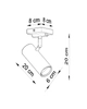 Spot LAMPA sufitowa Direzione SL.0495 Sollux metalowa OPRAWA regulowana tuba biała