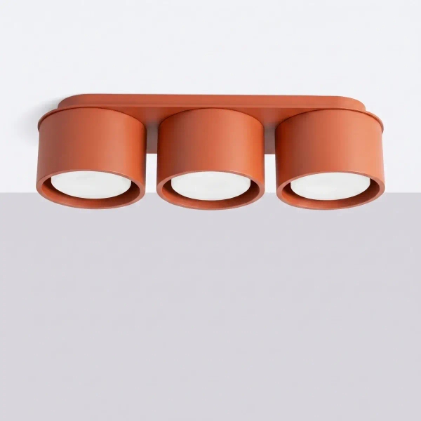 Potrójna lampa sufitowa MODO terakotowy SL.2452 3xGx53 downlight