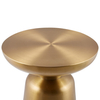 Kawowy stolik Art Deco TOTEM DP-FB02 brass Step retro stal mosiądz