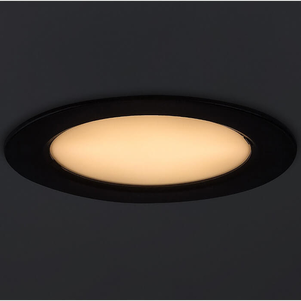 Okrągła lampa podtynkowa SHAUN2 71225 LED 6W 3000K sufitowa czarny